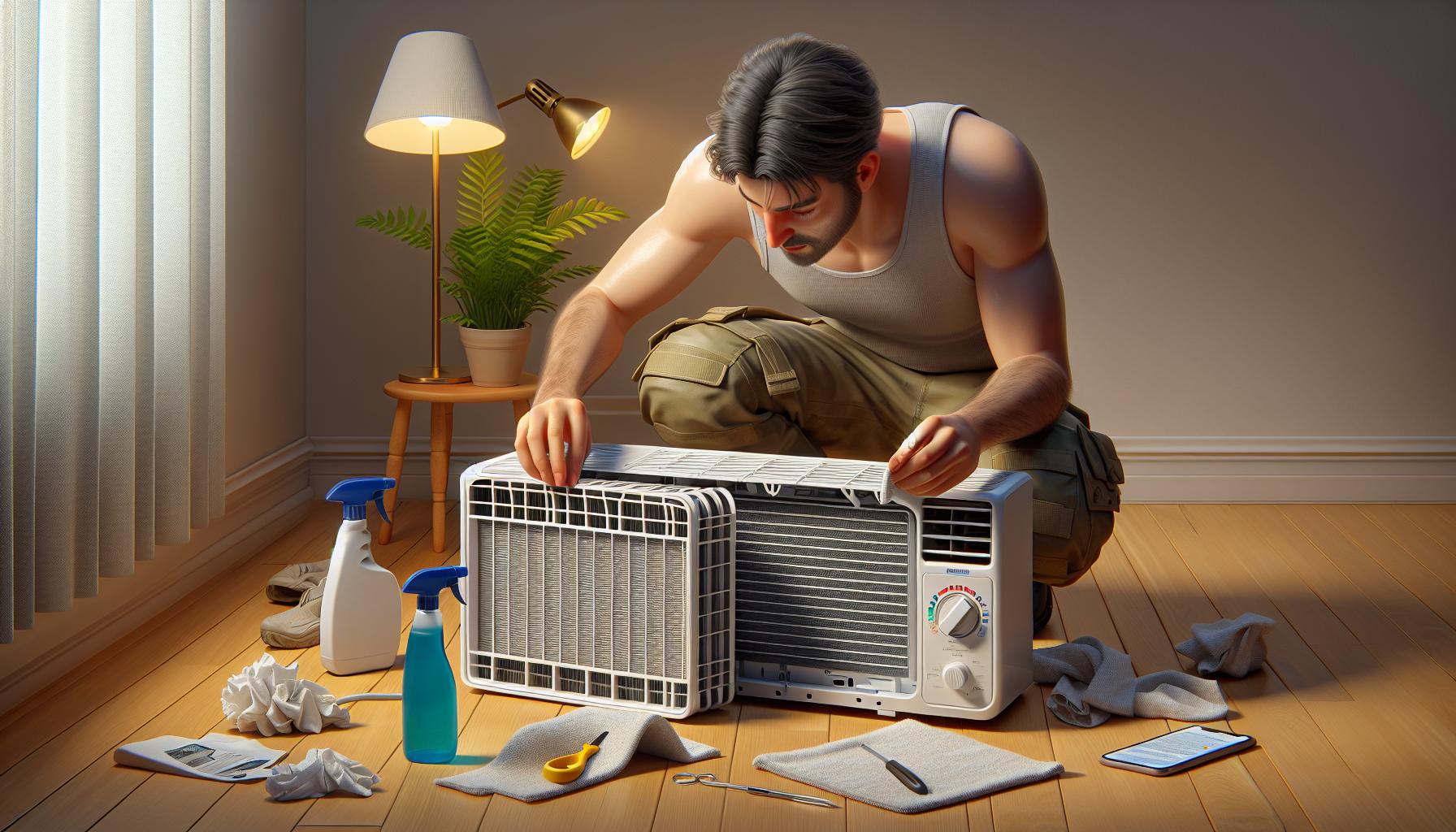 Home AC Repair Guide - Man Fixing Air Conditioner